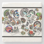 コラージュスケッチ ストーンコースター (正面)