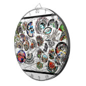 コラージュスケッチ ダーツボード (正面右)