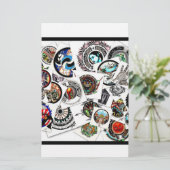 コラージュスケッチ 便箋 (スタンド正面)