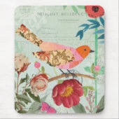 コラージュスタイルソンバード マウスパッド (正面)