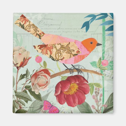 コラージュスタイルソンバード マグネット (正面)