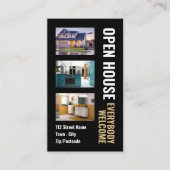 コラージュスタイル不動産仲介業者オープンハウス広告ズカード 名刺 (正面)