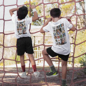 コラージュデザインのいとこクルーTシャツ Tシャツ