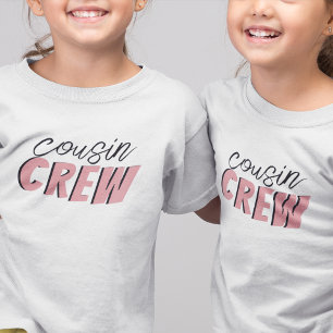 コラージュデザインのいとこCrew Tシャツ