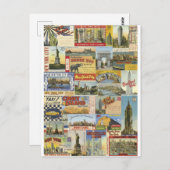 コラージュニューヨークシティ ポストカード (正面/裏面)