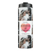 コラージュパーソナライズされたの結婚写真 タンブラー (正面)