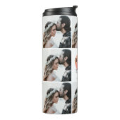 コラージュパーソナライズされたの結婚写真 タンブラー (回転左)