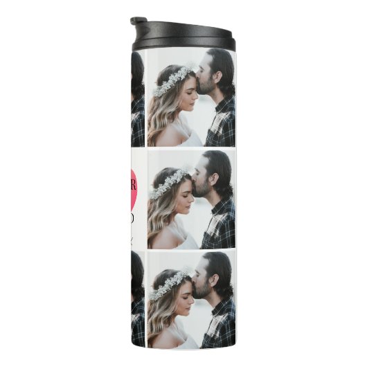 コラージュパーソナライズされたの結婚写真 タンブラー (回転右)