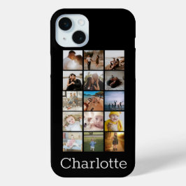 コラージュパーソナライズされたは自分で作るユニーク iPhone 15 MINIケース