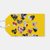 コラージュパーソナライズされたハート ギフトタグ (裏面横)