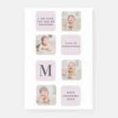 コラージュフォト&おばあちゃん最高のエバーパープルギ最高のフト ポストイット (正面)