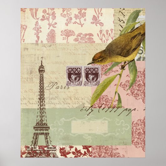 コラージュフランスのポスター ポスター (正面)