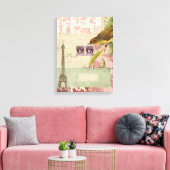 コラージュフランスの キャンバスプリント (インサイチュ (リビング))