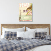 コラージュフランスの キャンバスプリント (インサイチュ (寝室))