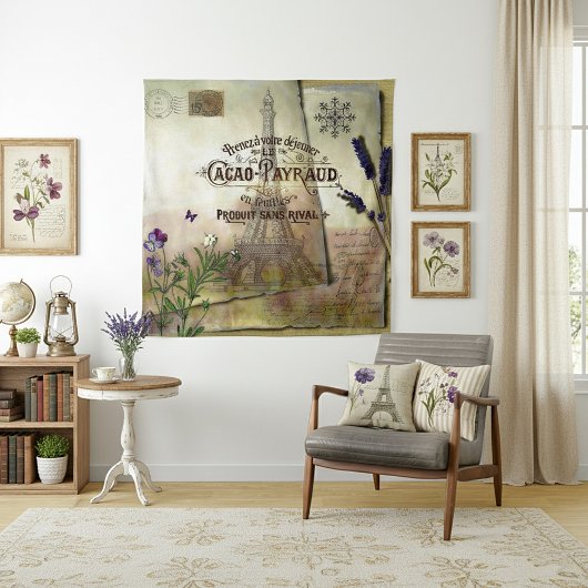 コラージュフランスの タペストリー