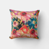 コラージュフローラ宝石トーン クッション (正面)