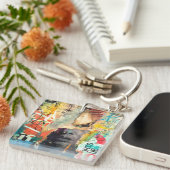 コラージュヘッド キーホルダー (正面右)