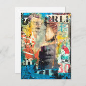 コラージュヘッド ポストカード (正面/裏面)