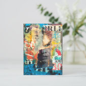 コラージュヘッド ポストカード (スタンド正面)