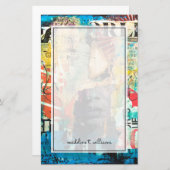 コラージュヘッド 便箋 (正面/裏面)