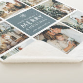 コラージュホリデイフォトズ |メリークリスマス |ギフト シェルパブランケット (3/4)