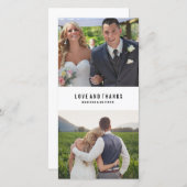 コラージュミニマル | お結婚礼フォトカード サンキューカード (正面/裏面)