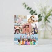 コラージュモダンとメリー明るいクリスマスの写真 シーズンカード (スタンド正面)