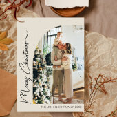 コラージュモダンエレガントフォトメリークリスマス シーズンカード