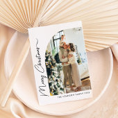 コラージュモダンエレガントフォトメリークリスマス シーズンカード