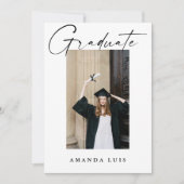 コラージュモダンエレガント卒業招待状 招待状 (正面)