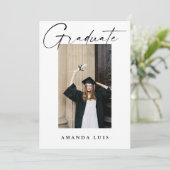 コラージュモダンエレガント卒業招待状 招待状 (スタンド正面)