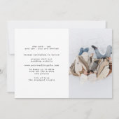 コラージュモダンカスタマイズ可能な10数々の枚の写真 セーブザデート (裏面)