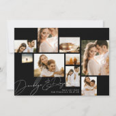 コラージュモダンカスタマイズ可能なQrコード数々の写真 セーブザデート (正面)