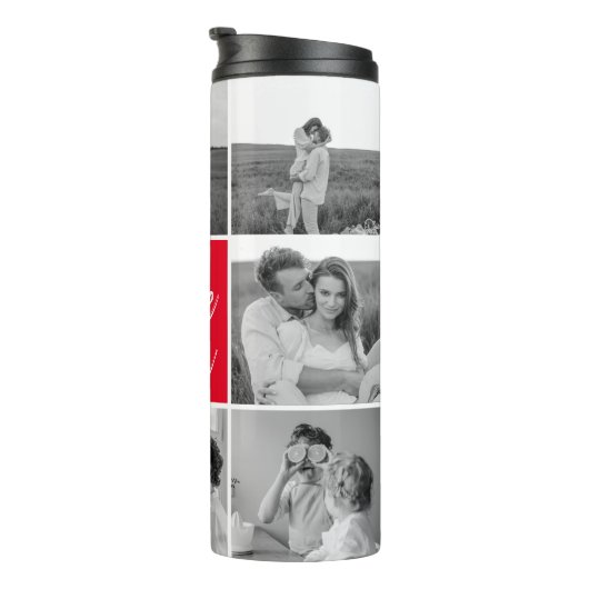 コラージュモダンカップルの写真と月への引用文 タンブラー (回転右)