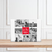 コラージュモダンカップルの写真と月への引用文 フォトブロック