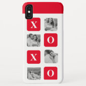 コラージュモダンカップル写真と赤XOXO Case-Mate iPhoneケース (裏面)