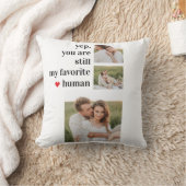 コラージュモダンカップル写真ロマンチック引用文 クッション (ブランケット)