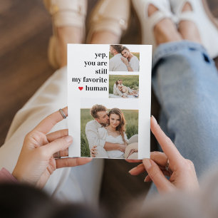 コラージュモダンカップル写真ロマンチック引用文 シーズンカード