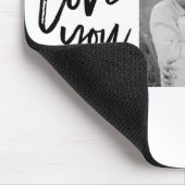 コラージュモダンカップル写真&ラブユー美しいギフト マウスパッド (コーナー)