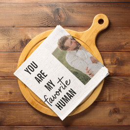 コラージュモダンカップル写真&ロマンチックな愛引用文 キッチンタオル