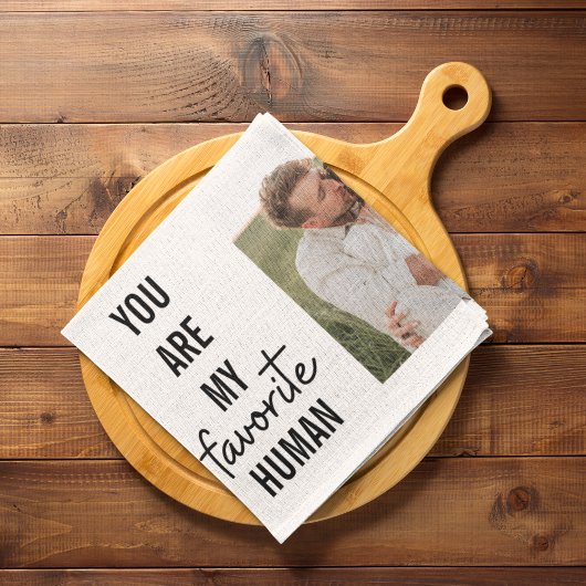 コラージュモダンカップル写真&ロマンチックな愛引用文 キッチンタオル