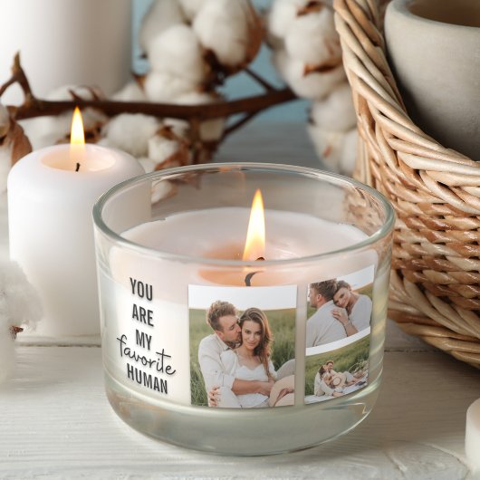 コラージュモダンカップル写真&ロマンチックな愛引用文 長方形シール