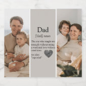 コラージュモダンギフト | パパ写真ビールラベル ビールラベル (シングルラベル)