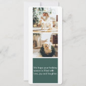 コラージュモダンクリスマスホリデー写真 | Be メリー (裏面)