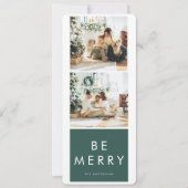 コラージュモダンクリスマスホリデー写真 | Be メリー (正面)