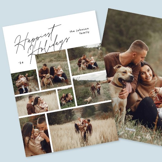 コラージュモダンクリスマス8写真最高 シーズンカード