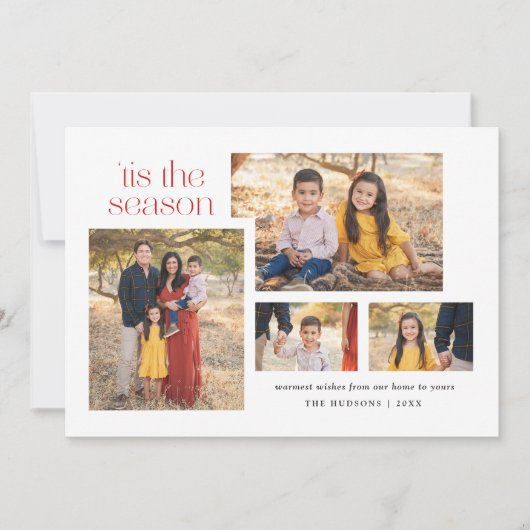 コラージュモダンスクリプトこの季節の書道H シーズンカード (正面)