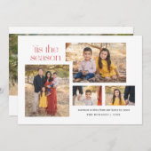 コラージュモダンスクリプトこの季節の書道H シーズンカード (正面/裏面)