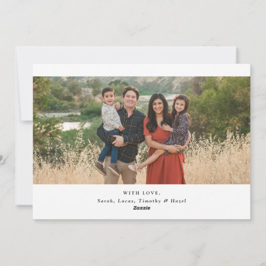 コラージュモダンスクリプトこの季節の書道H シーズンカード (裏面)