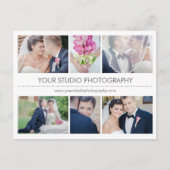 コラージュモダンビジネスマーケティングはがき ポストカード (正面)